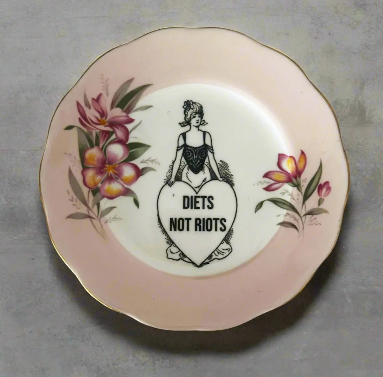 Diets not Riots - JG Contemporary Carrie Reichardt Original Art
