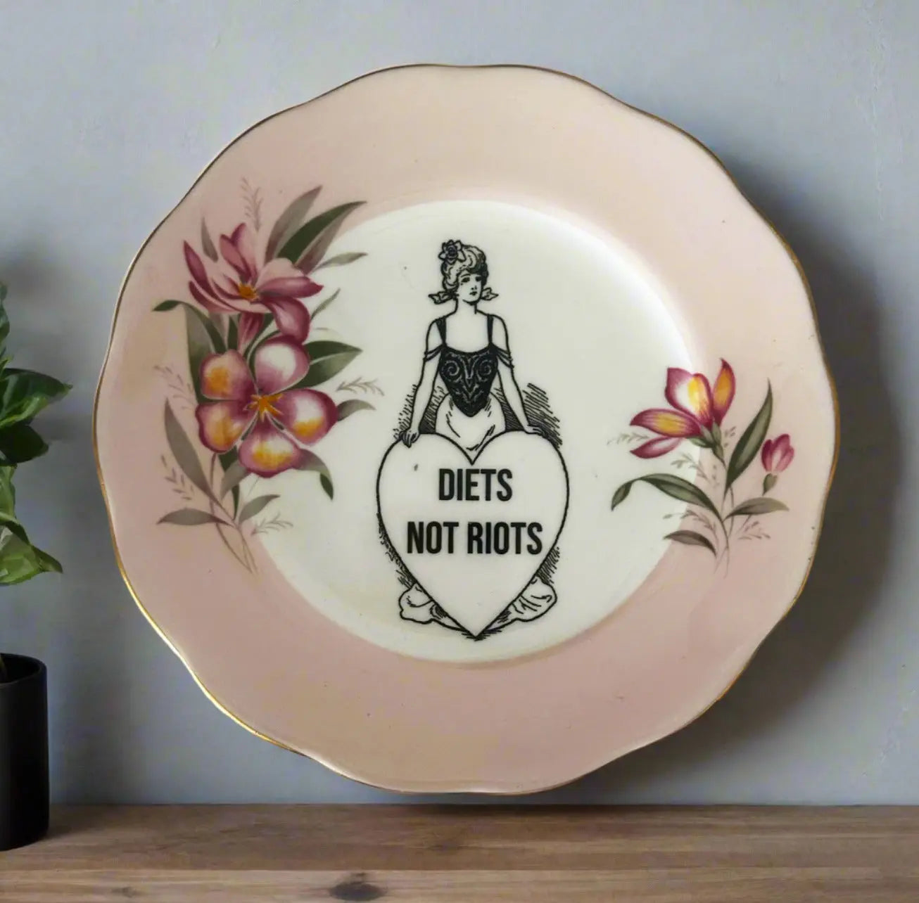 Diets not Riots - JG Contemporary Carrie Reichardt Original Art