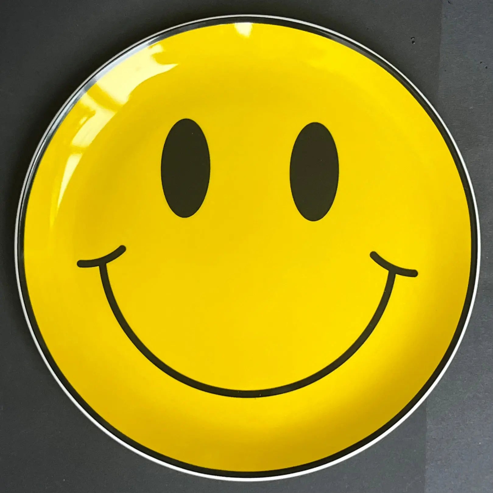 Smiley Face Plate - JG Contemporary  Carrie Reichardt Original Art