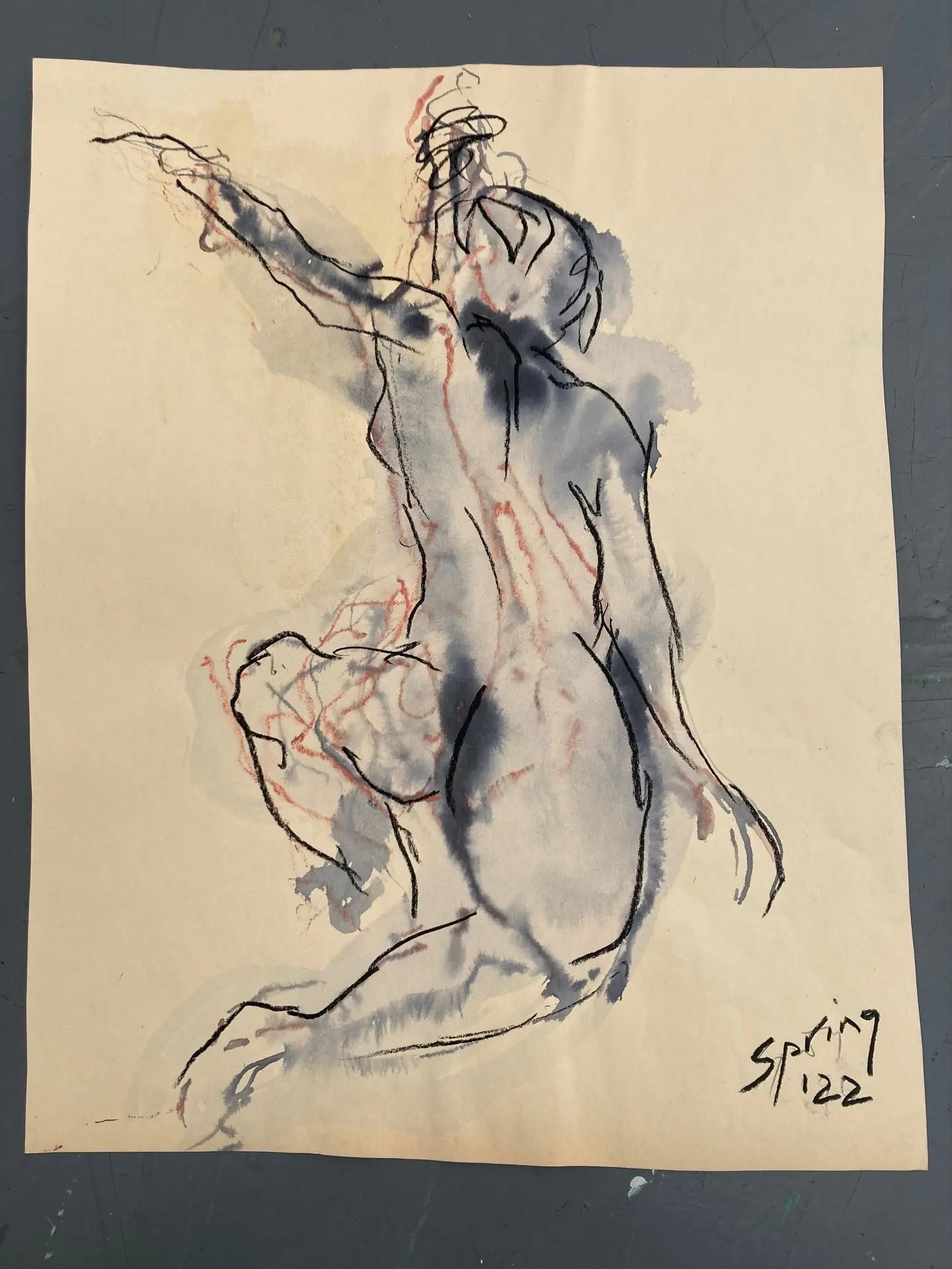 Harumi (spring beauty) - JG Contemporary  Chris Spring Original Drawing