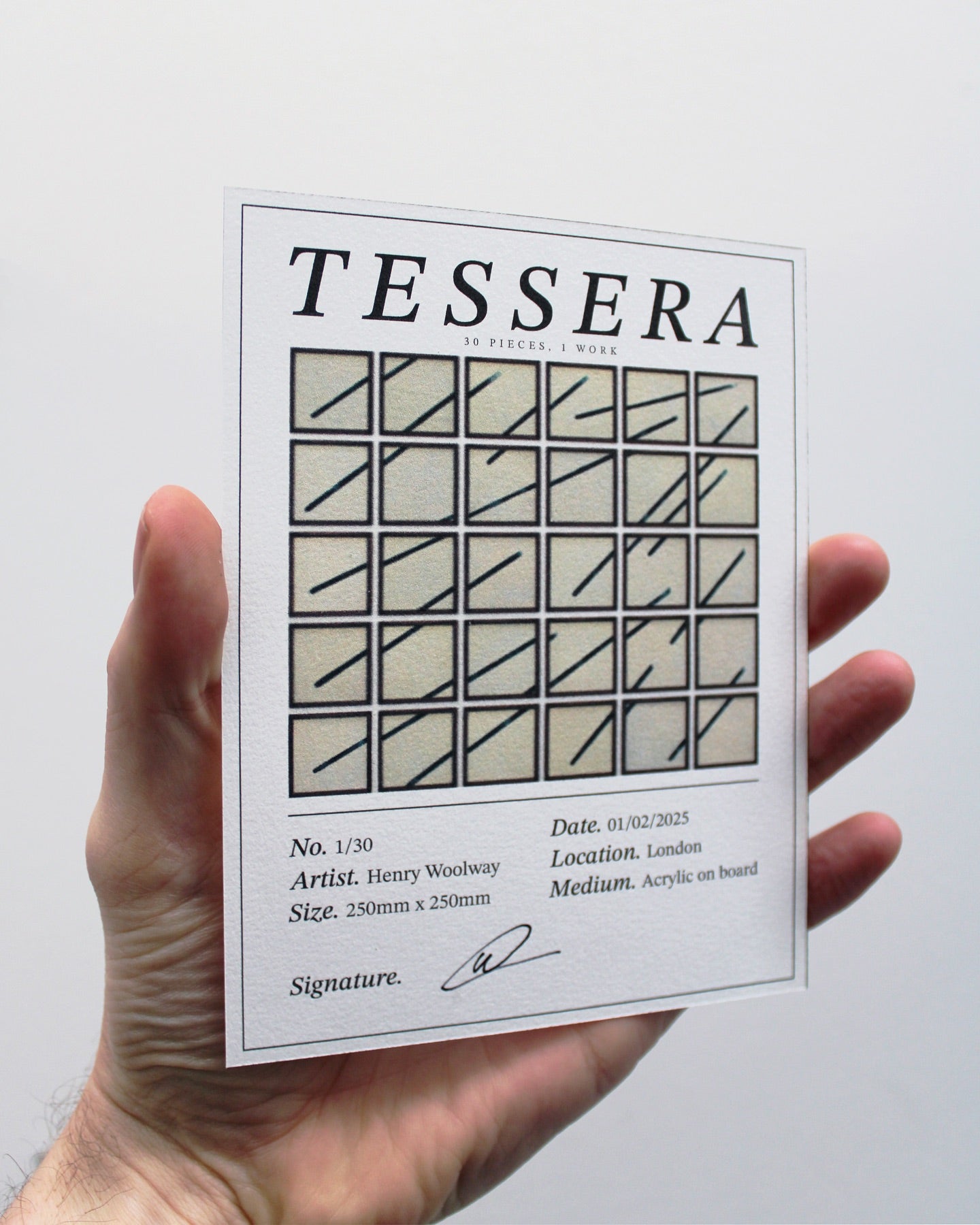 Tessera by Henry Woolway