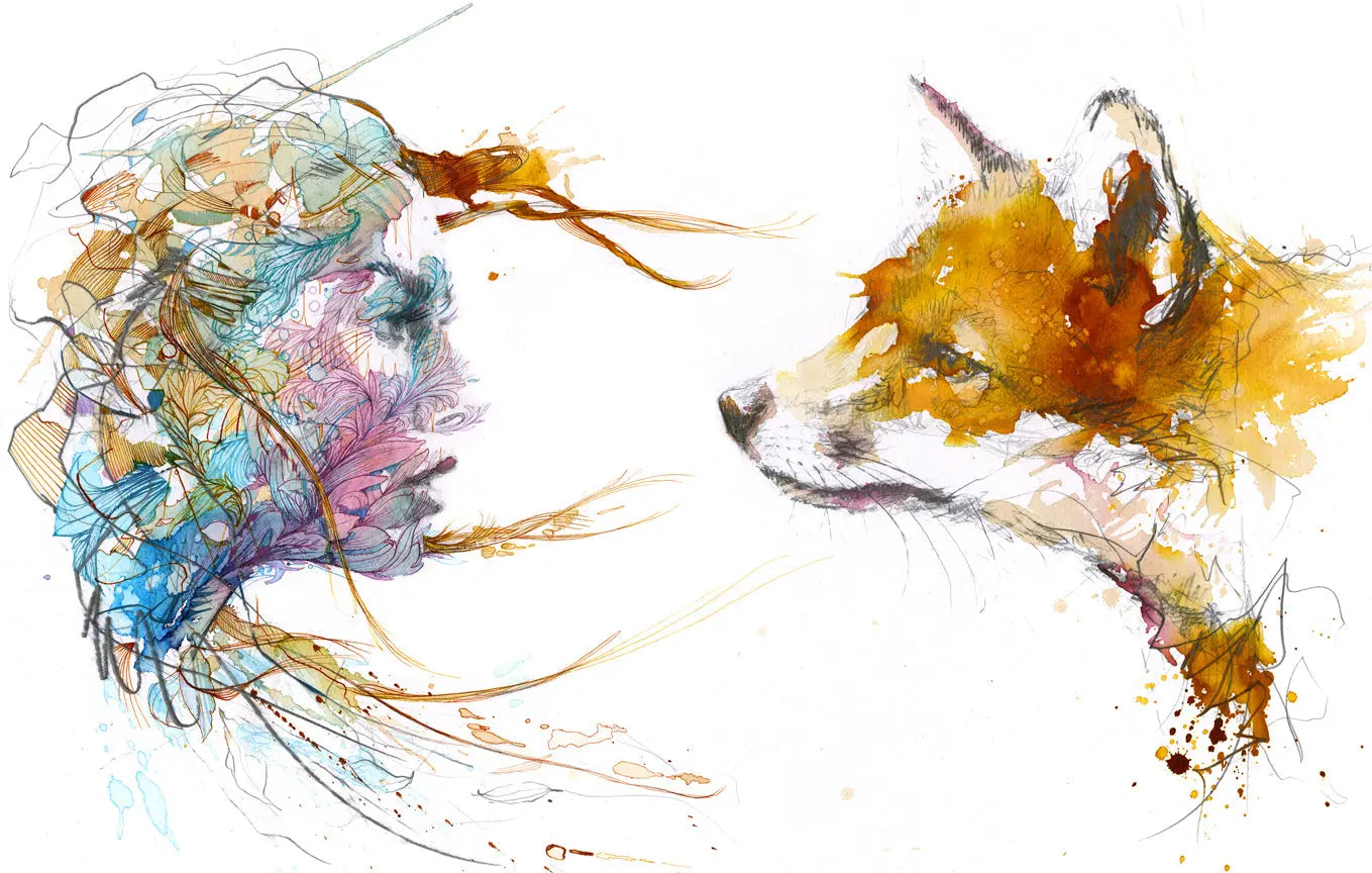Carne Griffiths - Flora and the Curious Fox - JG Contemporary 