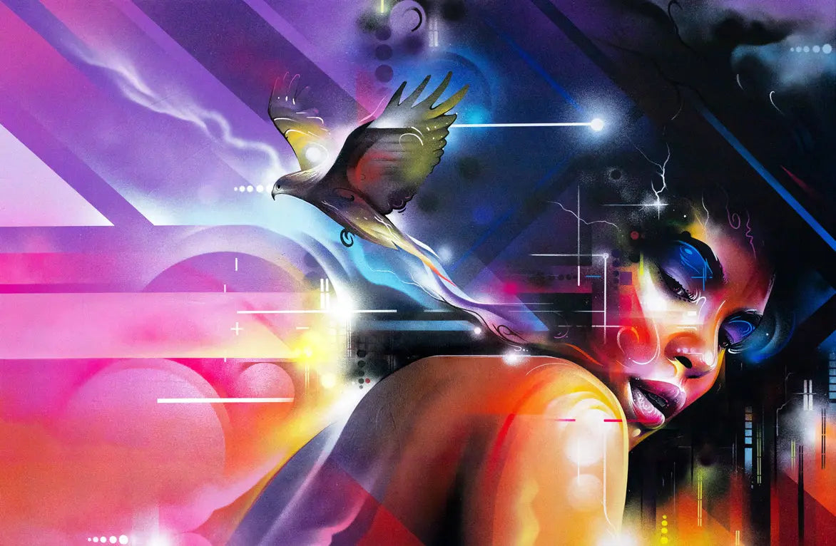 Flying High - JG Contemporary  Mr Cenz Original painting