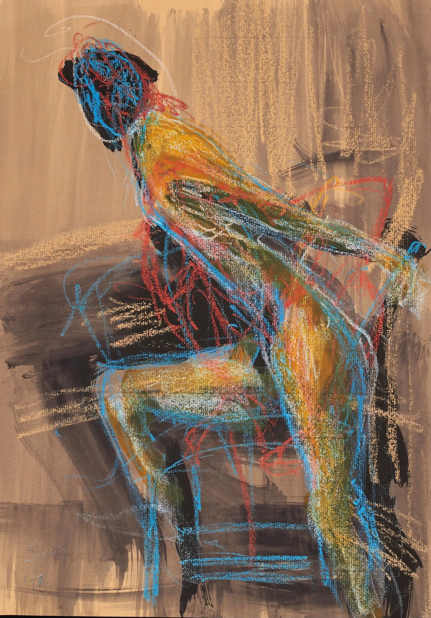 Electricity - JG Contemporary  Chris Spring Original Drawing