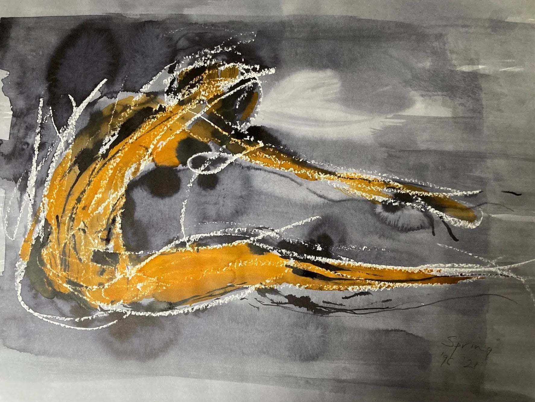 Revelation and Rejuvenation - JG Contemporary  Chris Spring Original Drawing