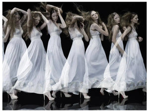Stroboscopic Woman in White